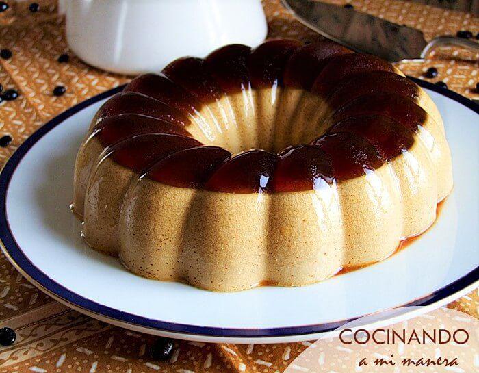flan de café bicolor