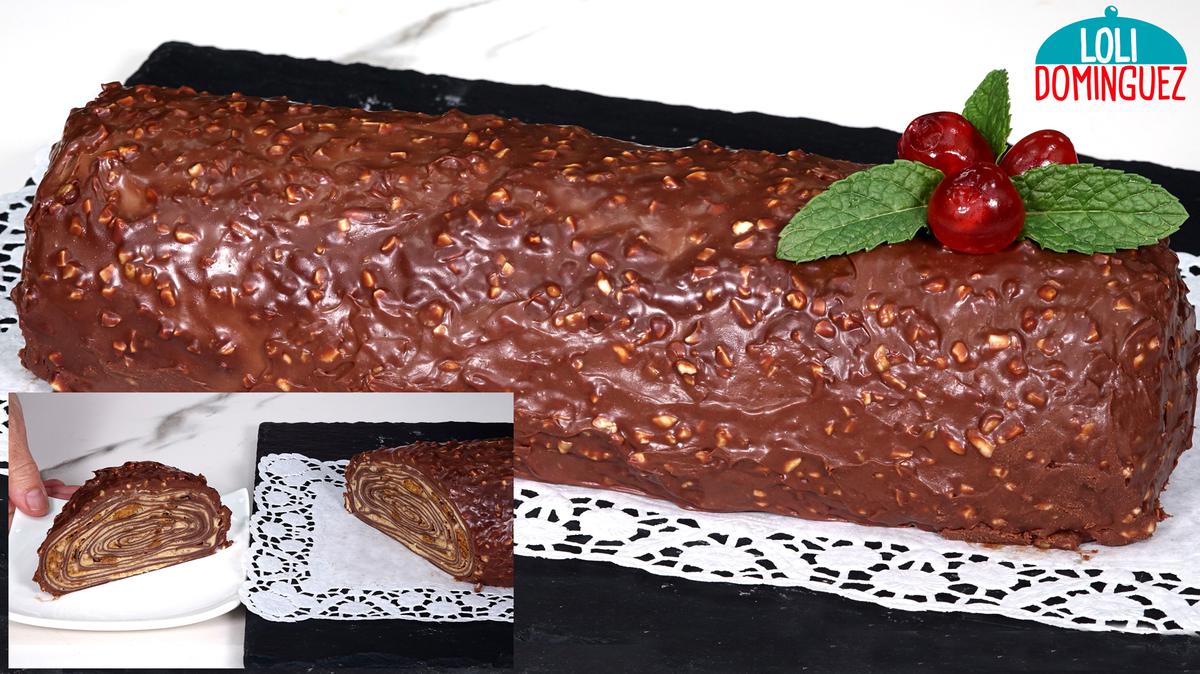 TRONCO DE NAVIDAD SIN HORNO RECETA FÁCIL Y ECONÓMICA. La receta que está triunfando, fácil y sin complicación, un tronco de navidad que hará las delicias en estas fiestas