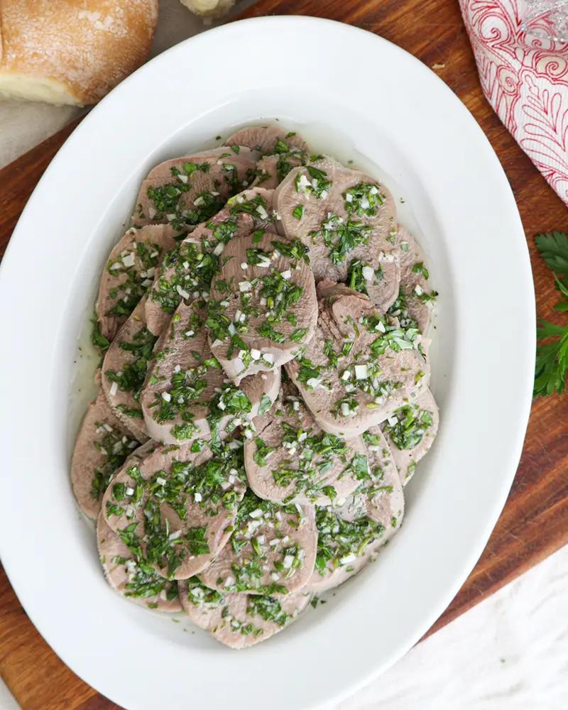 lengua a la vinagreta receta tradicional