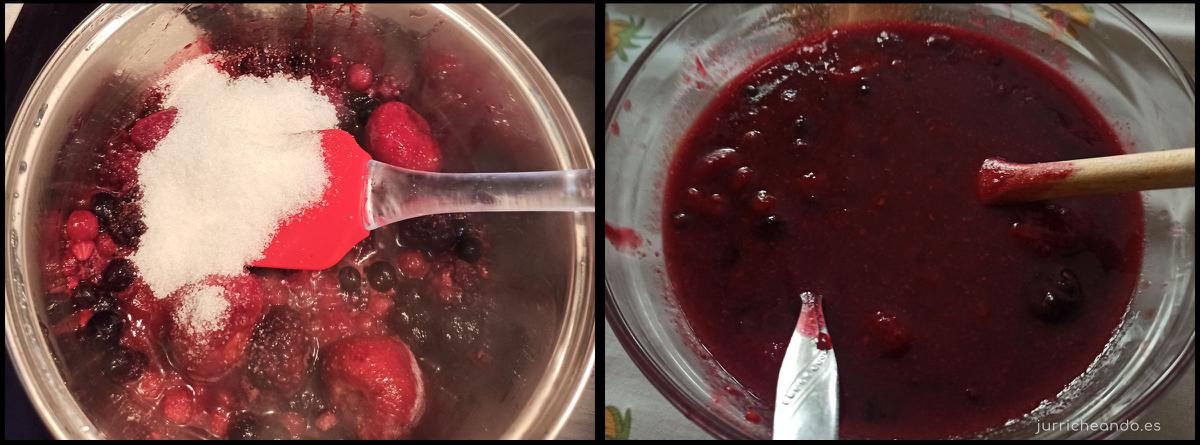 Receta tarta frutos rojos