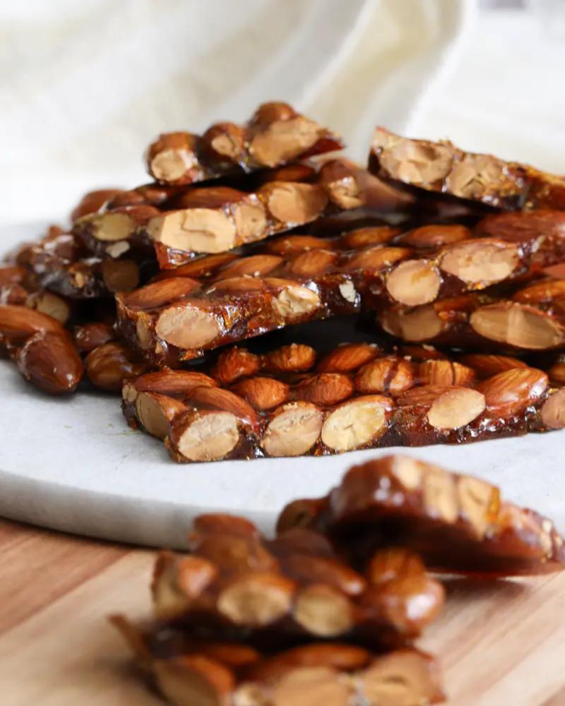 turron crocante almendra caramelo navidad