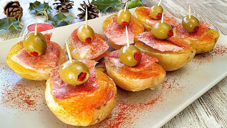 Patatas raclette con lacón