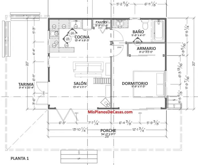 plano de casa pequeña
