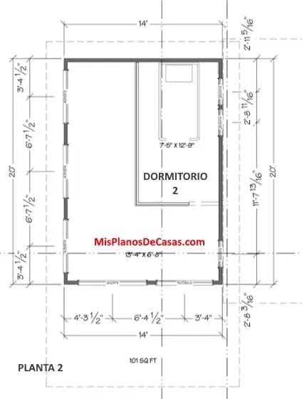 segunda planta de plano chico