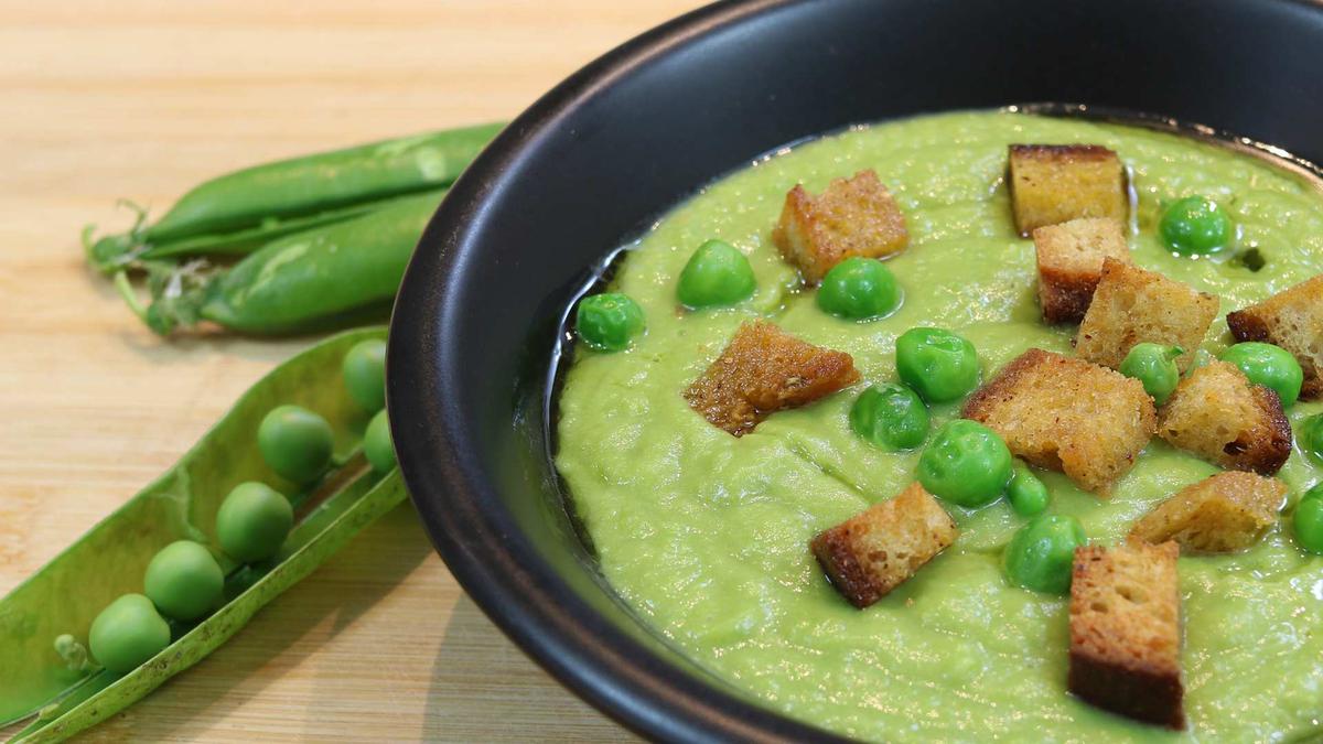 crema de guisantes