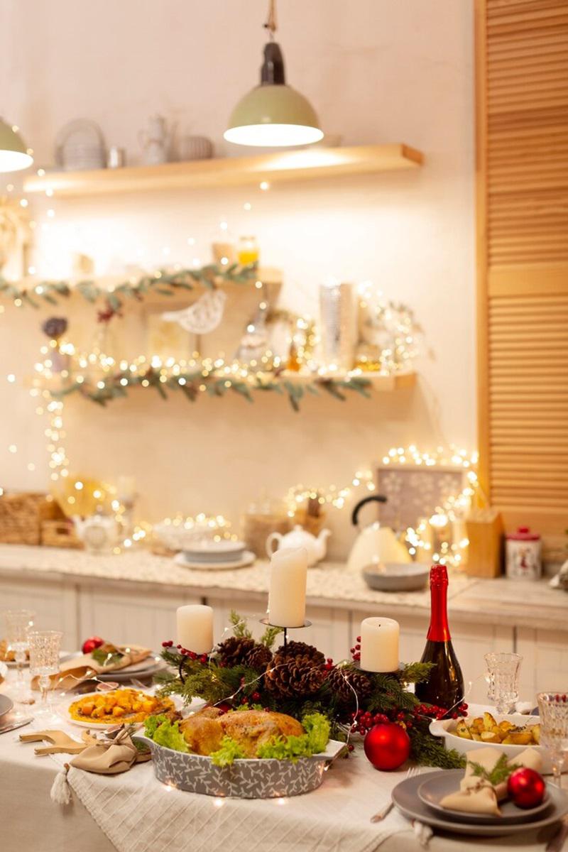 Ideas originales para la decoración de Navidad de la cocina 2