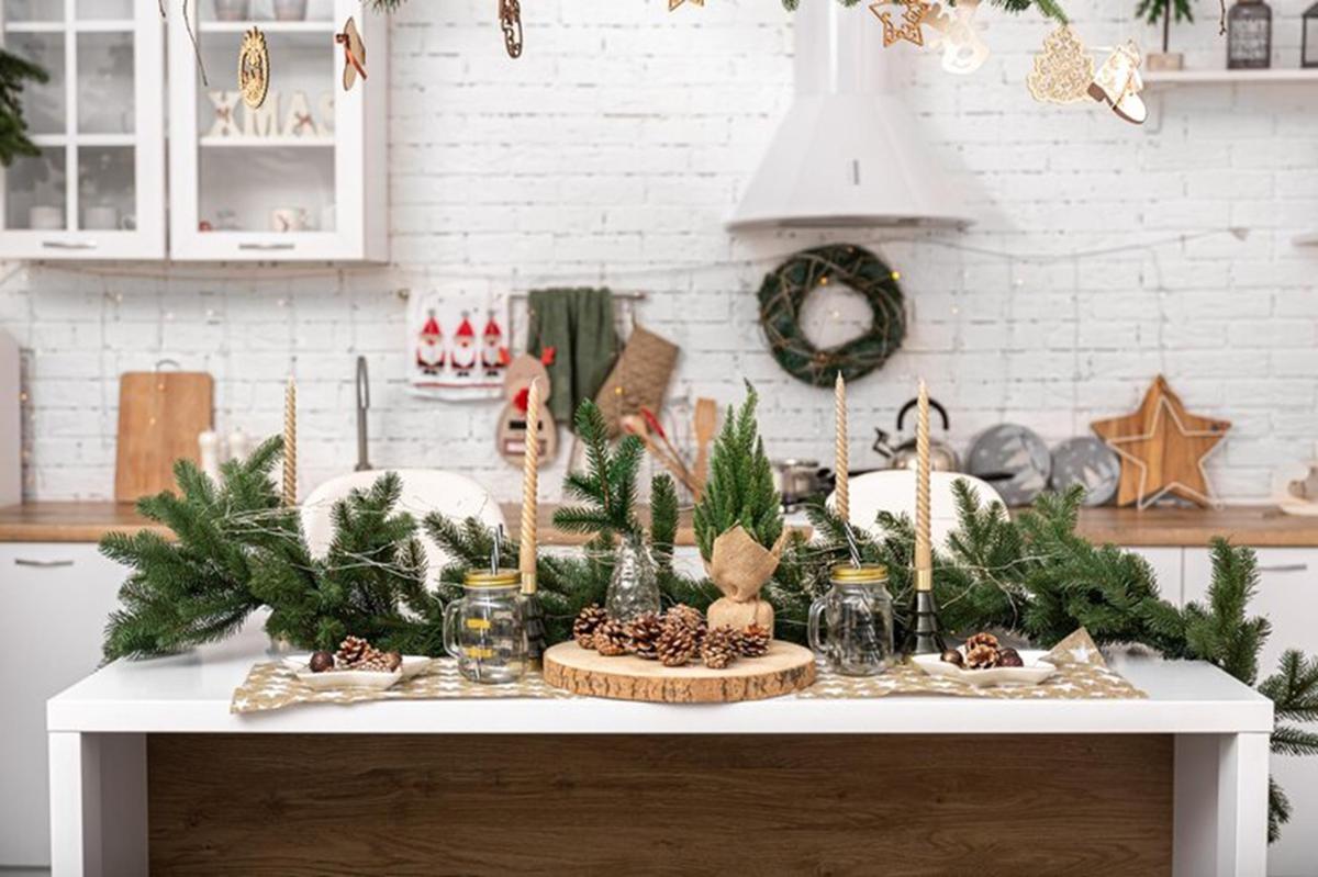 Ideas originales para la decoración de Navidad de la cocina 5