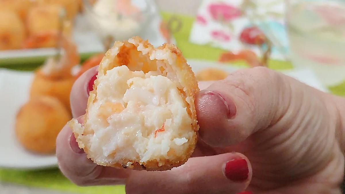 receta de croquetas de gambas