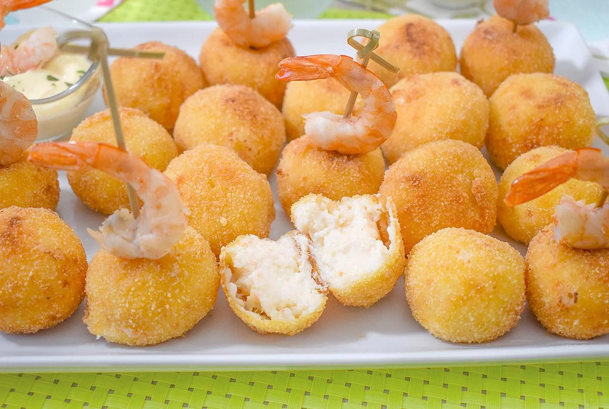 croquetas de gambas al ajillo