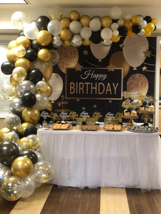 Decoración de cumpleaños para hombre