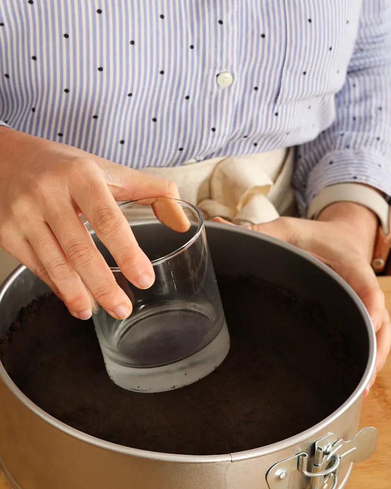 cheesecake oreo sin horno facil molde