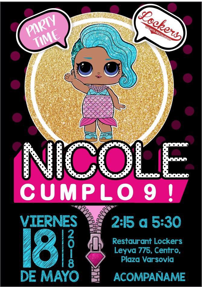 Invitaciones para fiesta de cumpleaños lol surprise