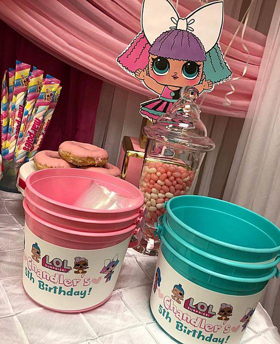 Dulceros para fiesta de lol surprise