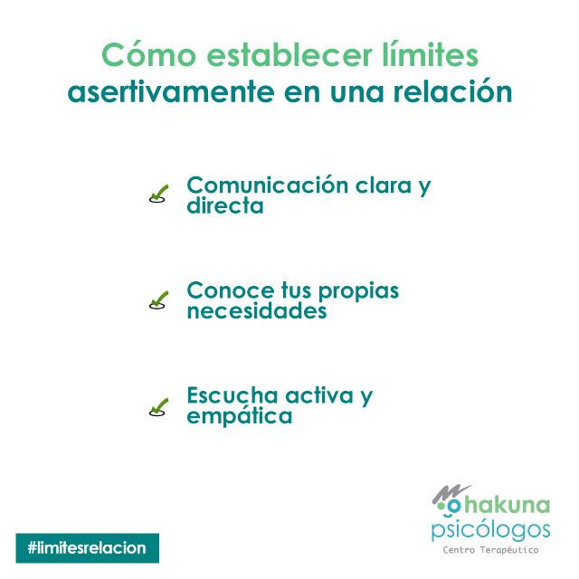 Cómo establecer o poner límites asertivamente en una relación