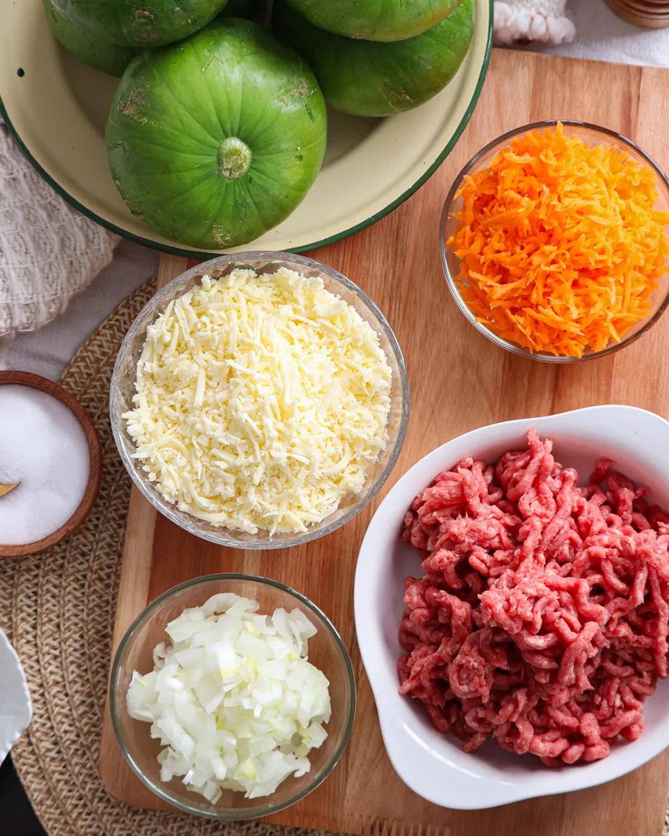 zapallitos rellenos al horno carne queso