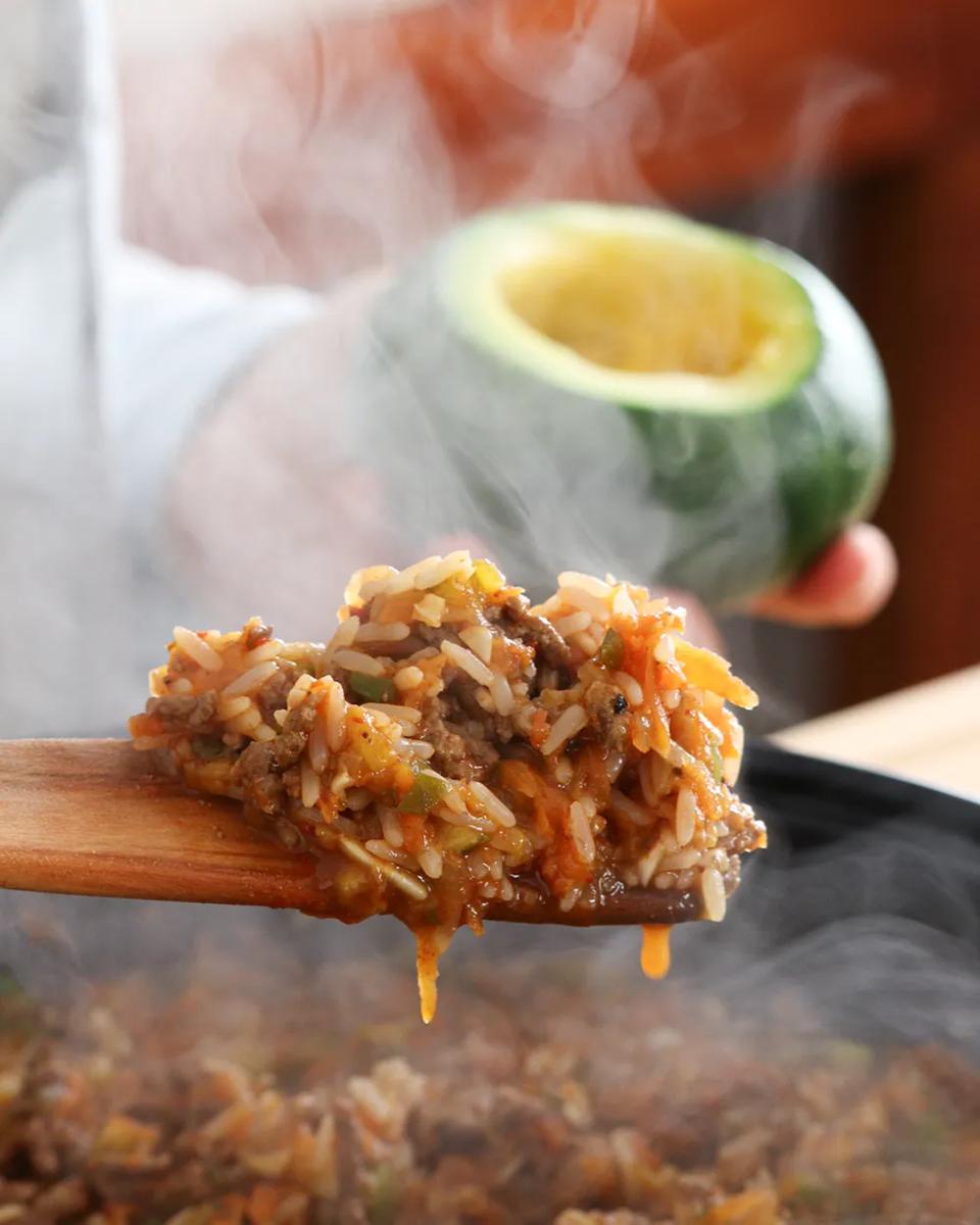 zapallitos rellenos al horno carne queso