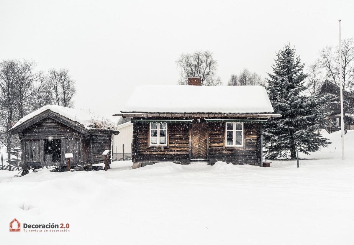 Hogar en el frío invierno