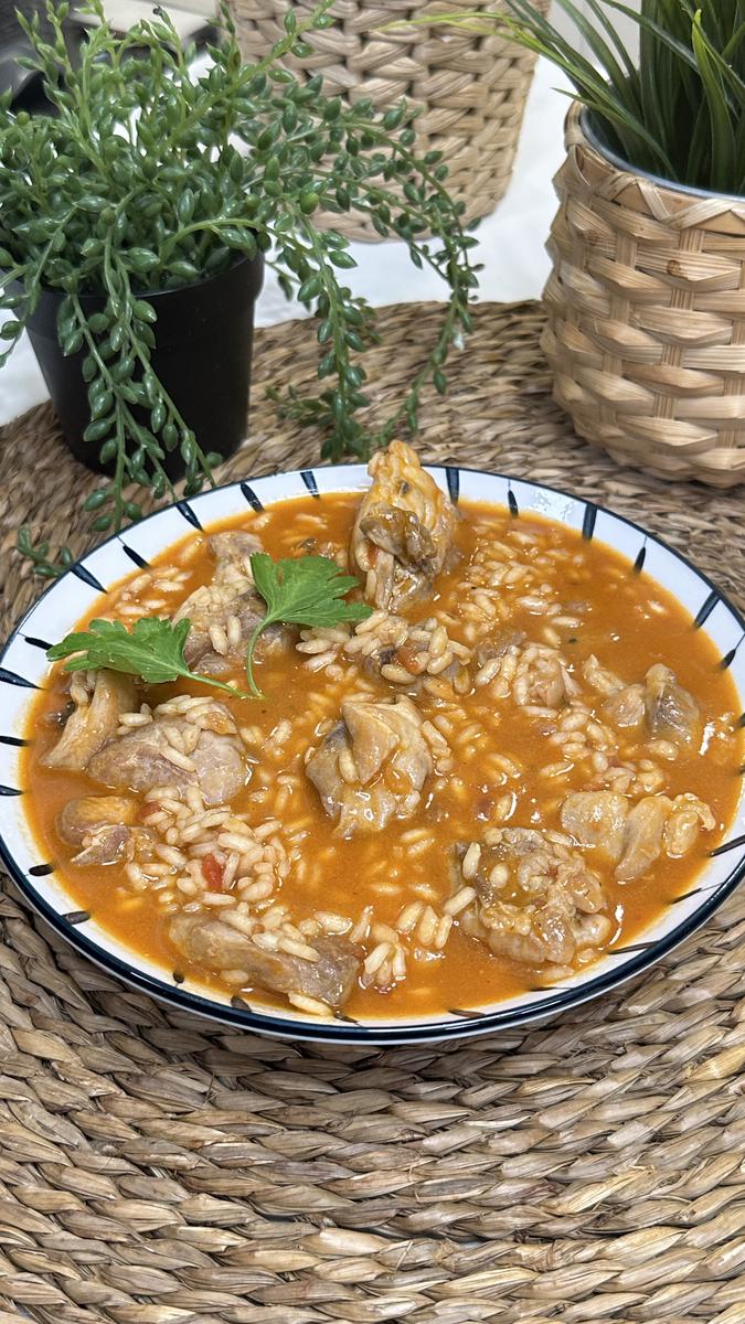Arroz meloso con pollo al ajillo La cocina de Masito