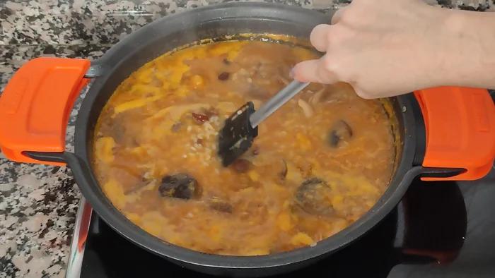 como hacer arroz meloso paso 5