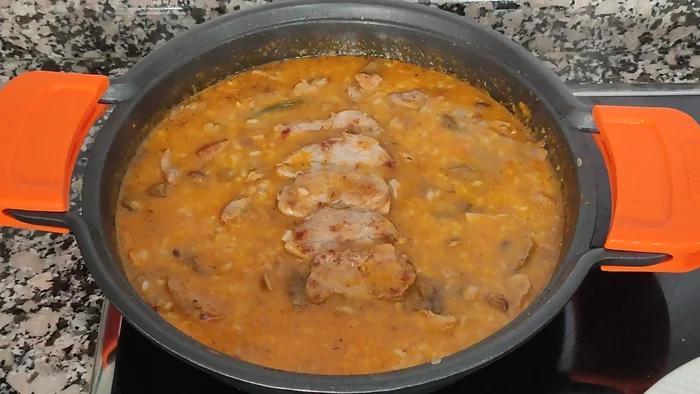 como hacer arroz meloso paso 5b