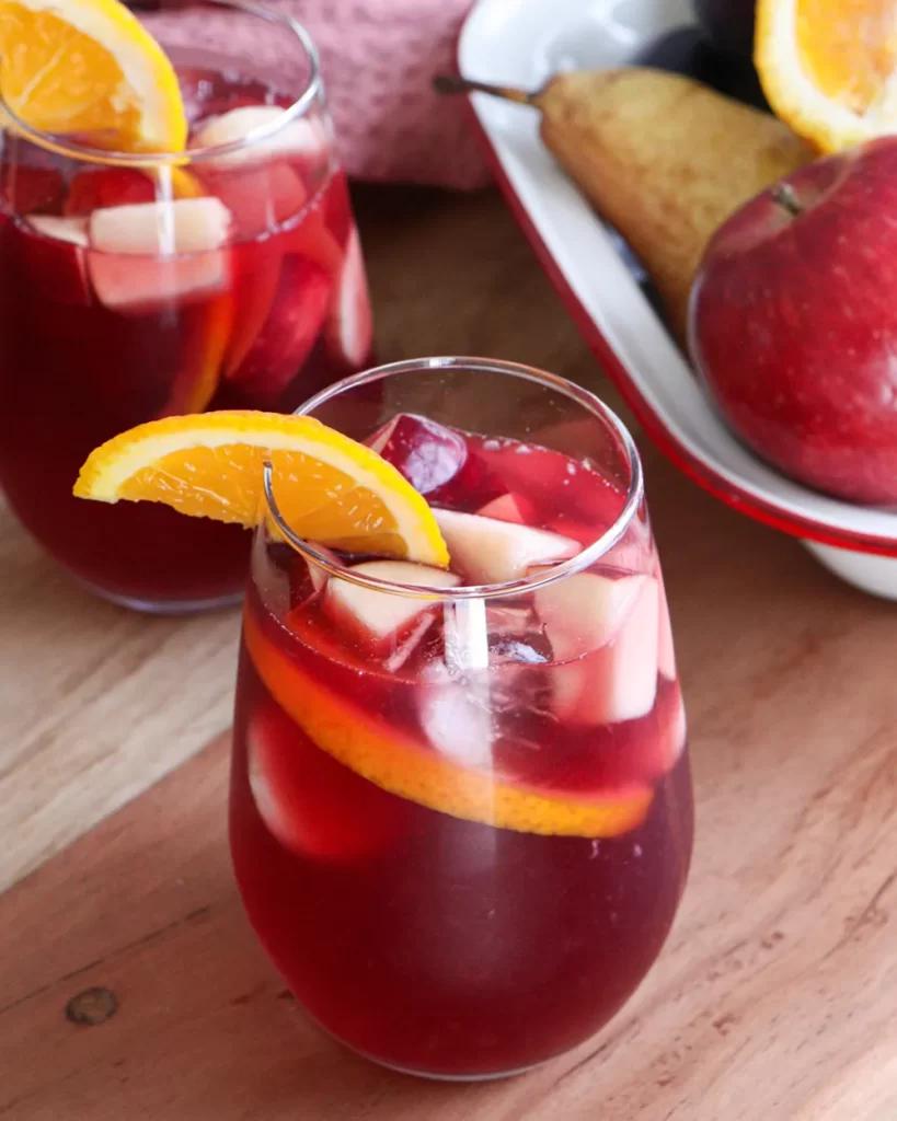 sangria frutas vino calor verano
