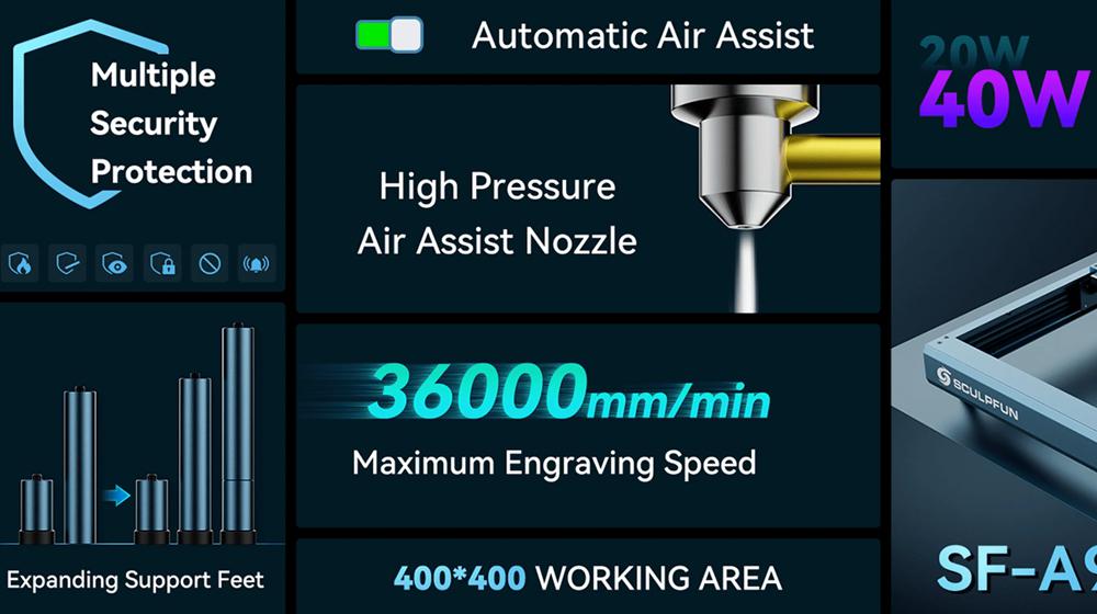 SCULPFUN SF-A9 - Características