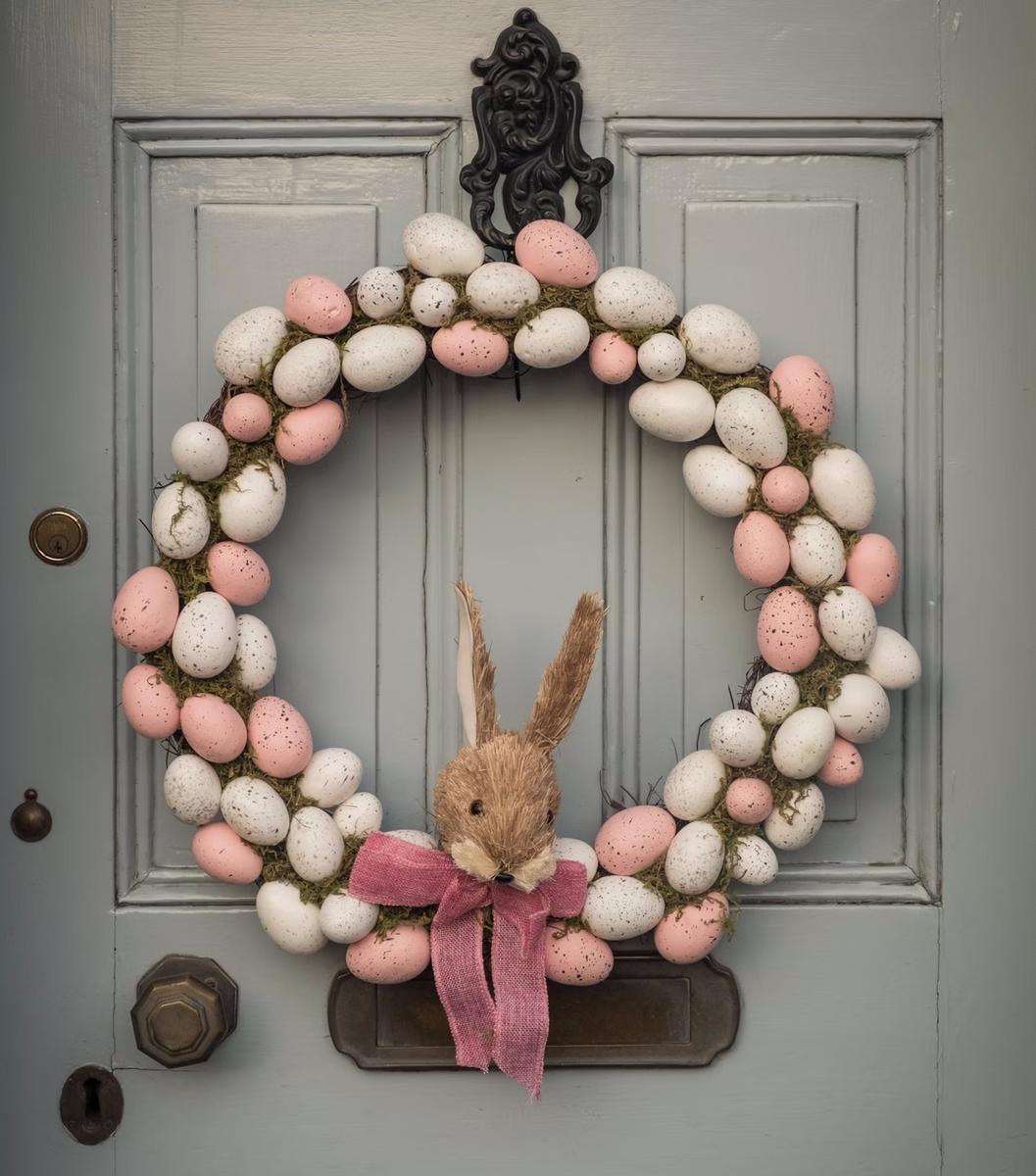 guirnalda con huevos de pascua