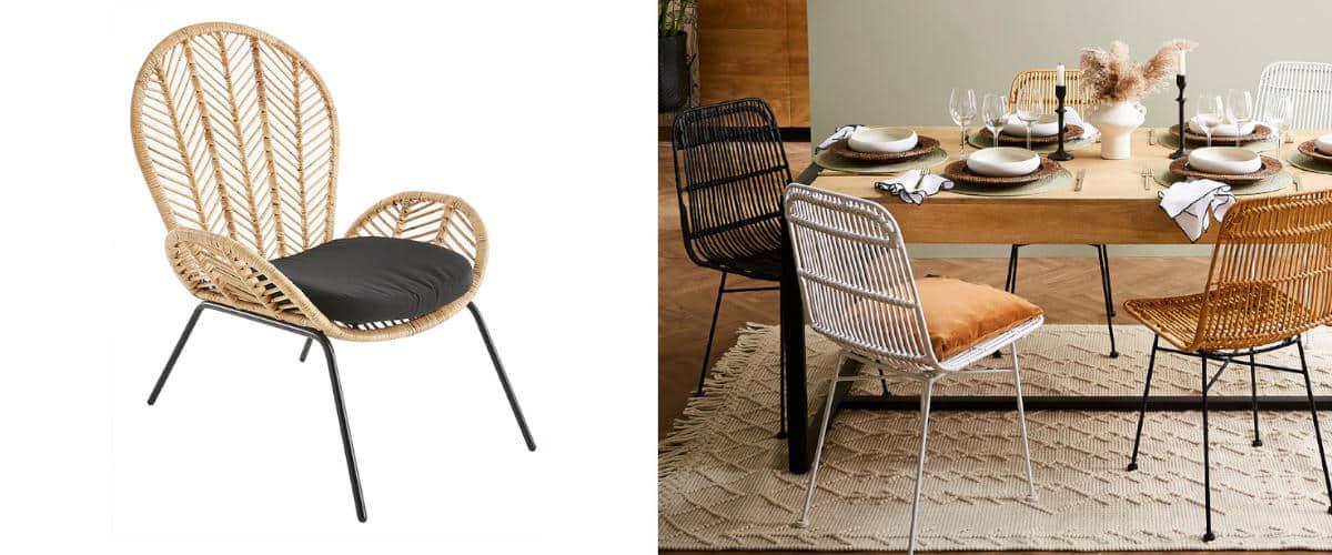 Sillas de comedor étnicas