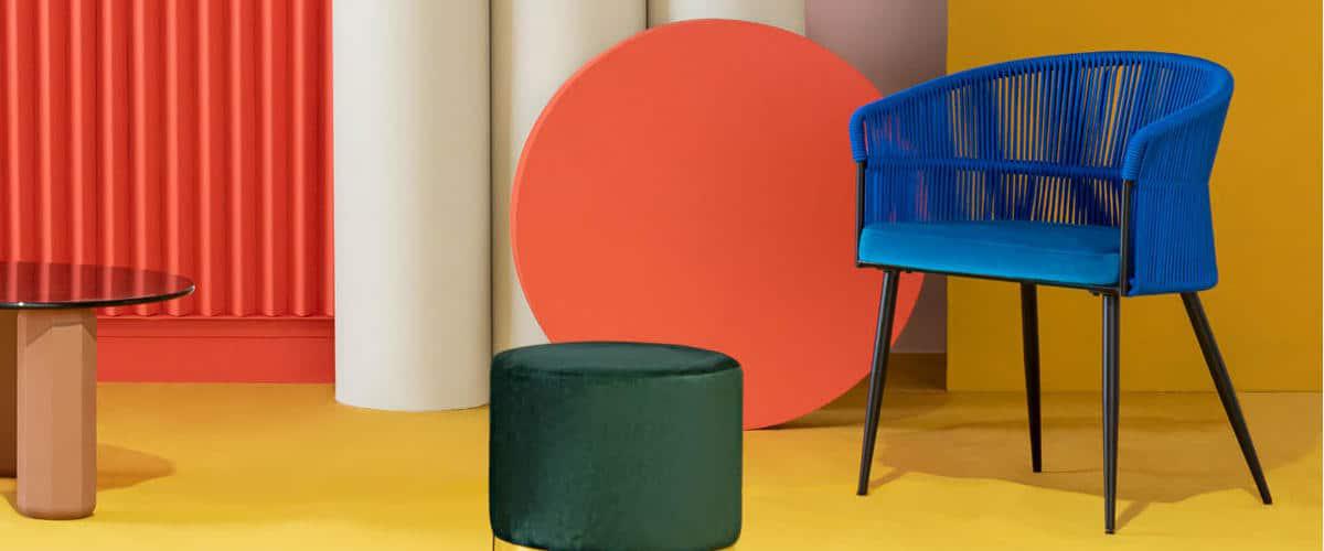 Silla de Comedor de Terciopelo y Cuerda Drean