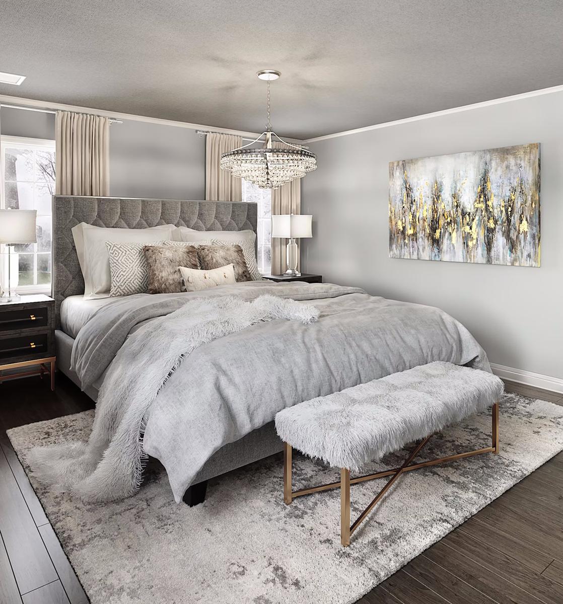 decoracion glam para el dormitorio