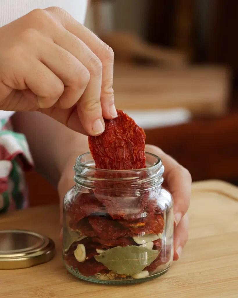 tomates secos al sol conserva aceite