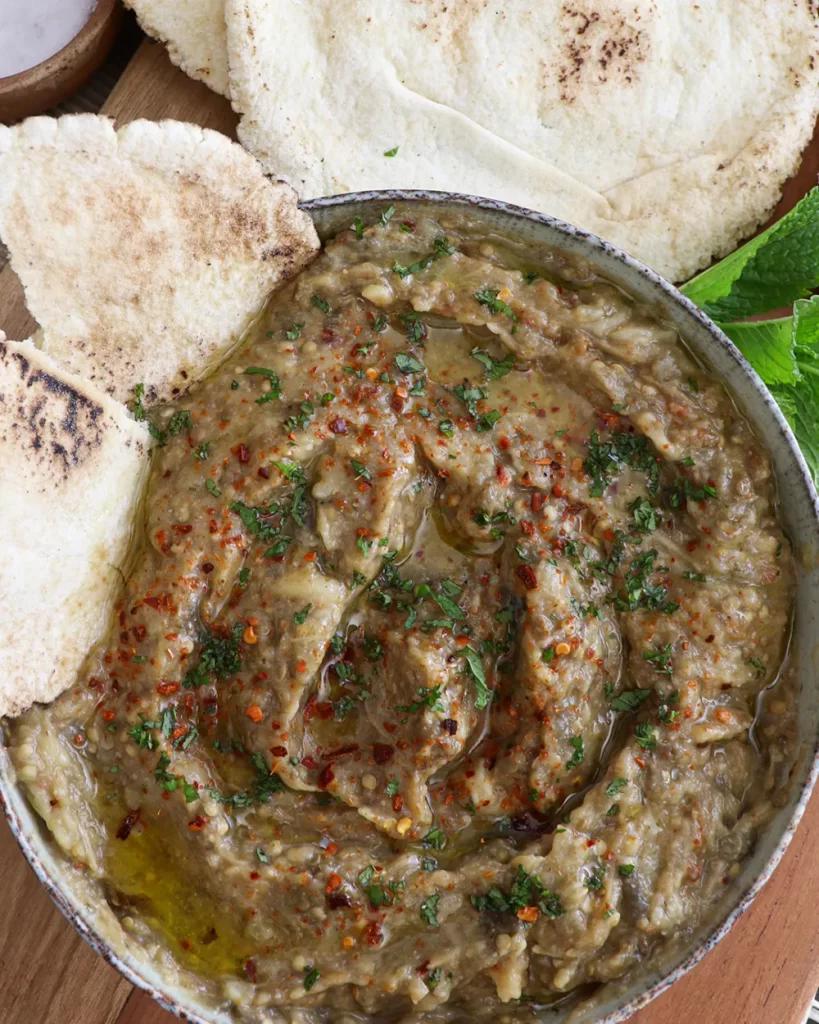 baba ganoush babaganush berenjena dip