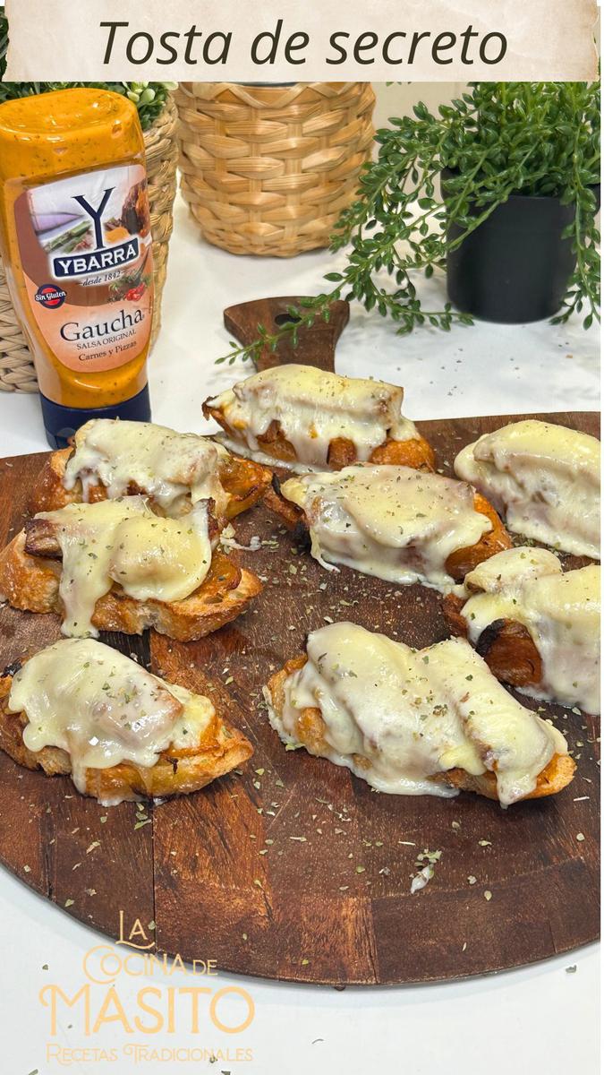 Tosta de secreto y queso tetilla La cocina de Masito