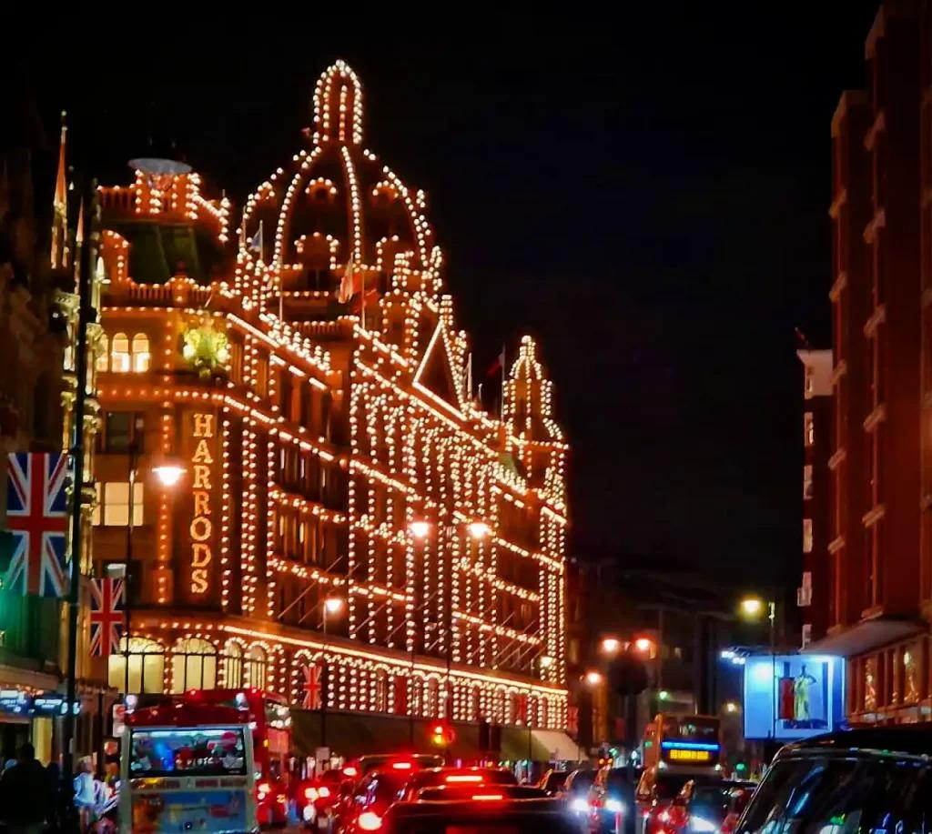 Londres en 3 días: Galerías Harrods de noche