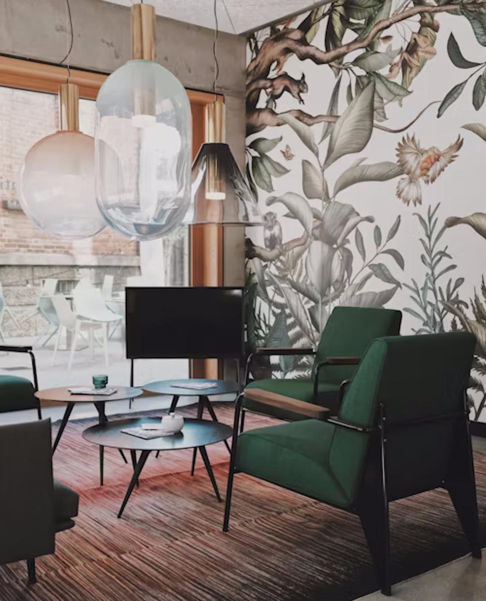 papel tapiz botanico y floral para las paredes