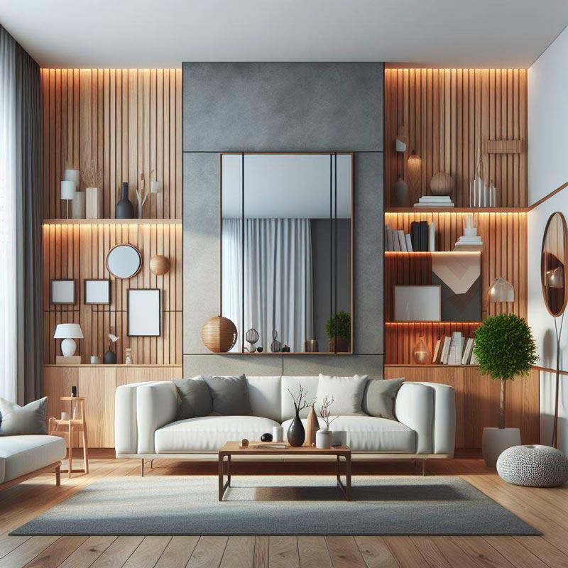 Elementos esenciales para decorar una pared grande con estilo