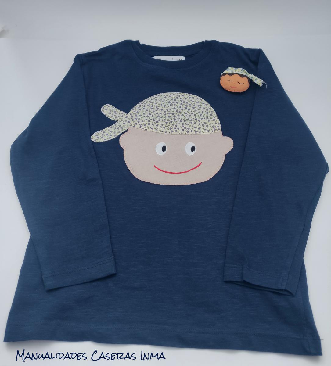Manualidades Caseras Inma Camiseta niño fallero en azul