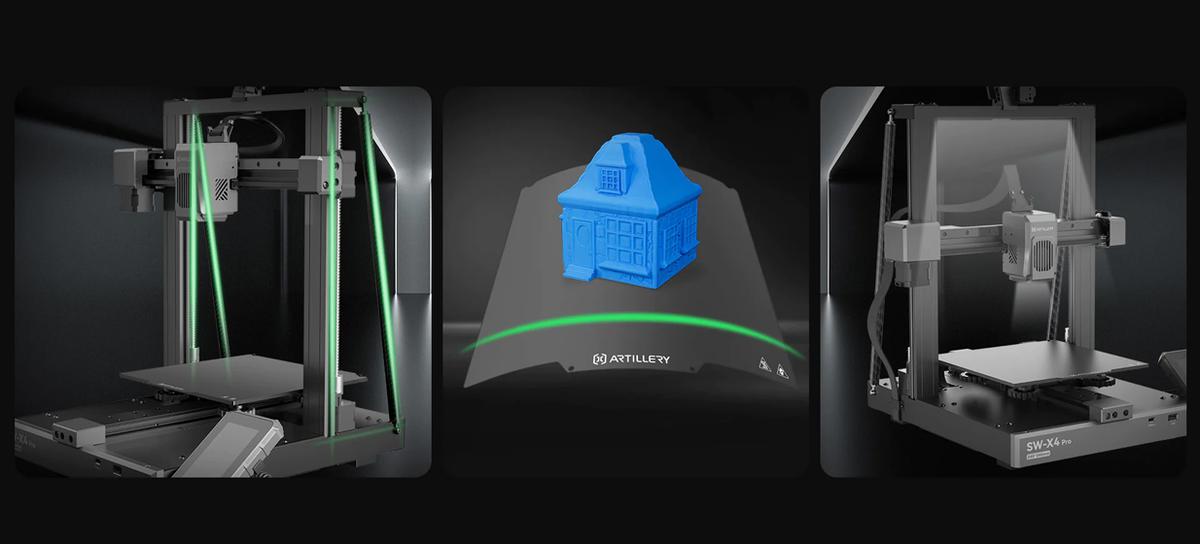 Artillery Sidewinder X4 Pro - Cama caliente y diseño