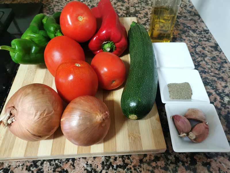 Ingredientes pisto manchego