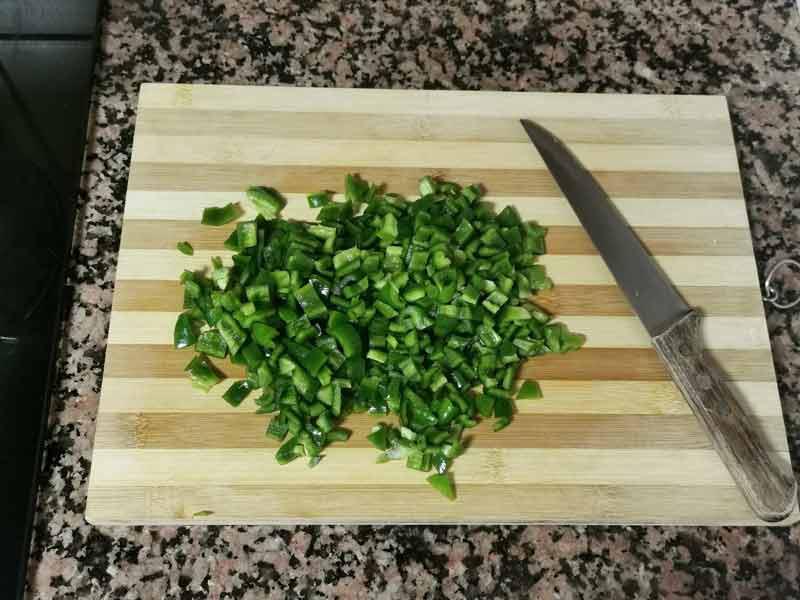 Corta pimientos verdes