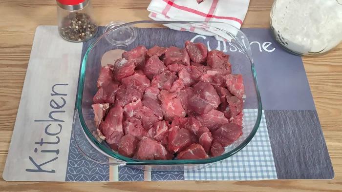 ternera guisada a la cerveza paso 1