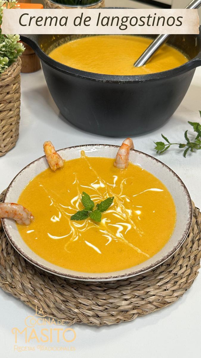 Crema de langostinos La cocina de Masito