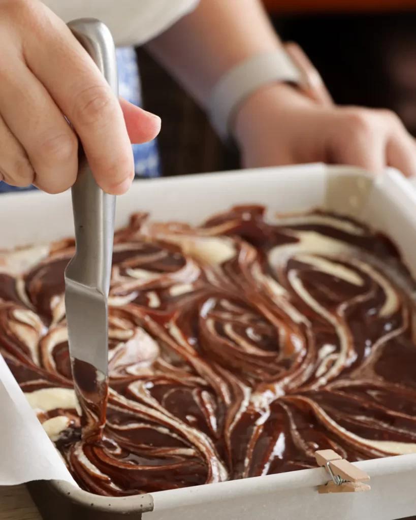 cheesecake brownie marmolado