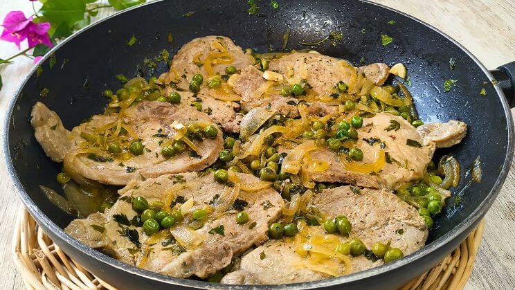 Filetes de lomo en salsa verde