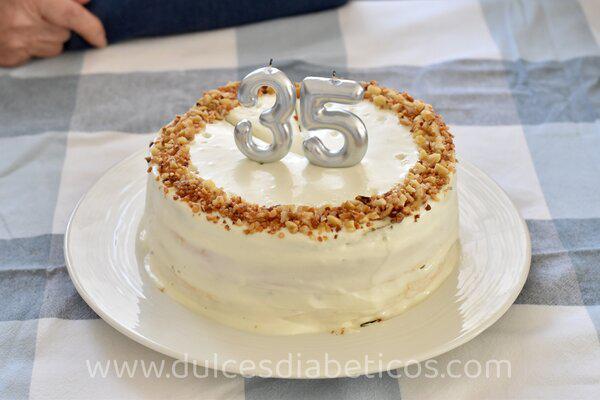 carrot cheesecake para cumpleaños