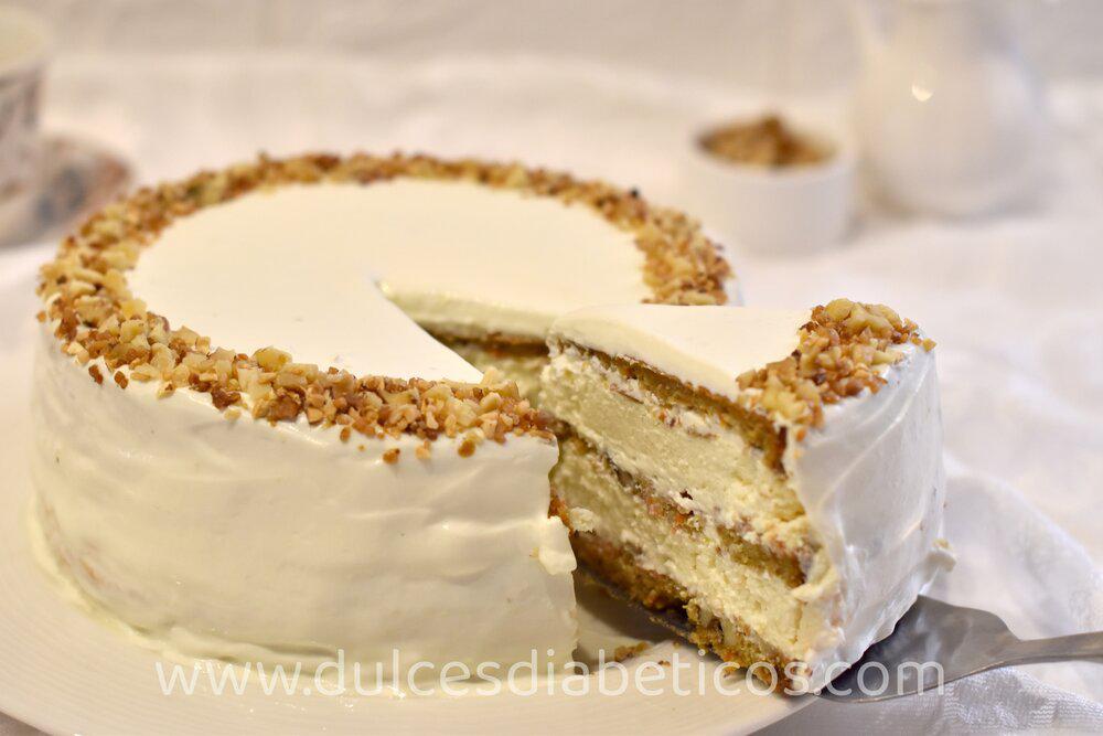 Carrot cheesecake sin azucar