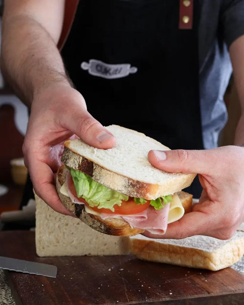 sandwich pan de molde