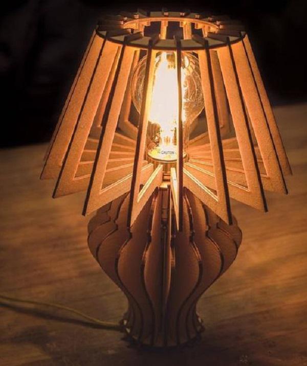 lampara-minimalista-de-carton-mesita-de-noche