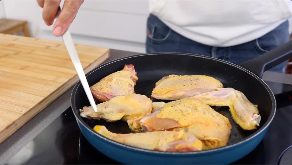 pollo a la marengo receta sarten