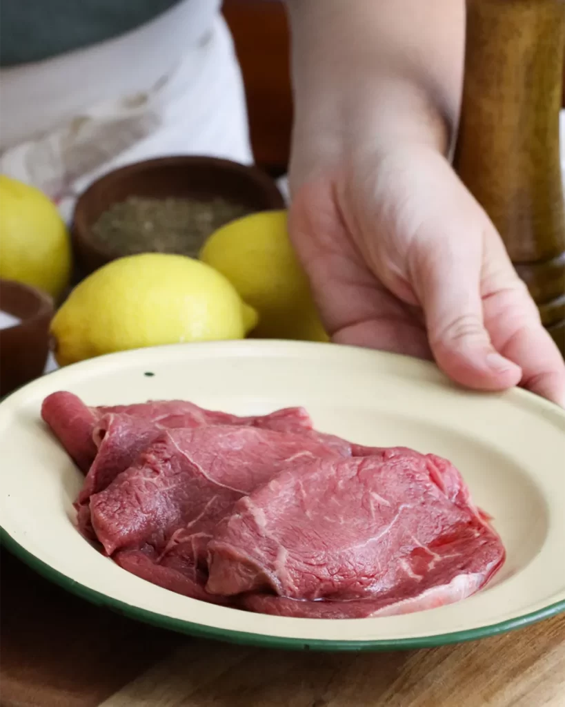 carne cruda bifes de lomo